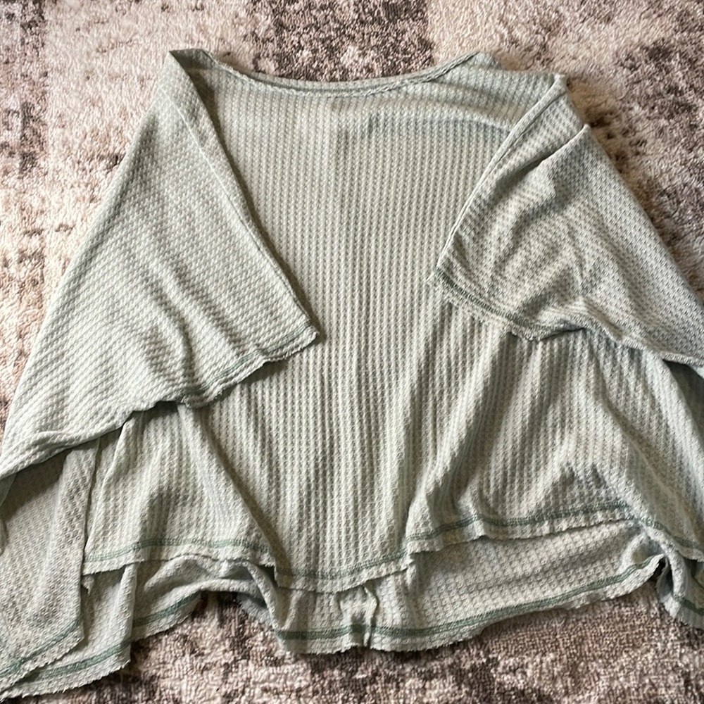 Dolman Sleeve waffle knit